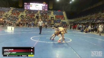 126 lbs Cons. Round 2 - Carson Lardy, Bismarck vs Jack Coles, Williston