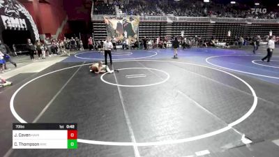 70 lbs Consi Of 4 - John Caven, Havre WC vs Collin Thompson, Riverton USA WC