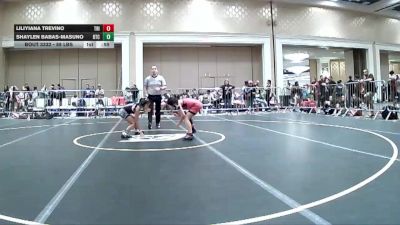 88 lbs Consi Of 8 #2 - Liliyiana Trevino, Tri Cities Savage WC vs Shaylen Babas-Masuno, DTC Wrestling