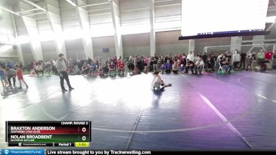 66 lbs Champ. Round 2 - Braxton Anderson, Southern Utah Elite vs Nolan Broadbent, Olympus Skyline