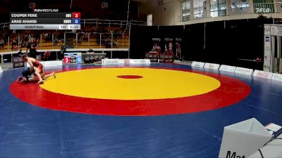 61kg Semifinal - Cooper Feke, Guelph Wrestling Club vs Arad Ahangi, Burnaby Mountain Wrestling Club