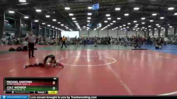 80 lbs Round 4 (6 Team) - Michael Santoro, NCWAY National Team vs Colt Wenger, East Coast Elite
