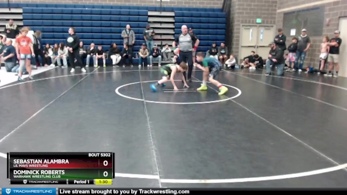 90 lbs Champ. Round 1 - Sebastian Alambra, Lil Mavs Wrestling vs ...