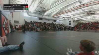 104-106 lbs Round 2 - Waylon Dewitt, Worland Middle School vs Croix Kittle, Powell Middle School