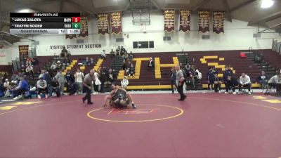 285 lbs Quarterfinal - Lukas Zalota, Malvern Prep vs Trayvn Boger, South Summit