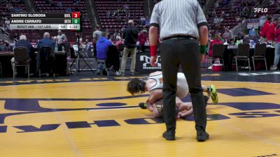 127 lbs First Round - Santino Sloboda, Butler Area vs Andre Cerrato, Bethlehem Catholic