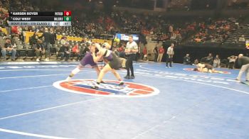 175 Class 2 lbs Cons. Round 1 - Karsen Boyer, Potosi vs Colt West, Hallsville