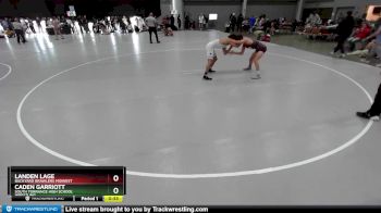 120 lbs Cons. Round 3 - Landen Lage, Backyard Brawlers Midwest vs Caden Garriott, South Torrance High School Wrestling