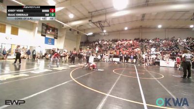 92 lbs Consi Of 8 #2 - Josey Voss, Skiatook Youth Wrestling vs Isaac Emerald, Raw Wrestling Club
