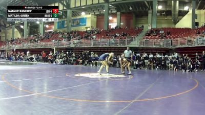 110 lbs Round 2 (6 Team) - Natalie Ramirez, Lexington vs Matilda Green, Wood River