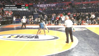 1A 165 lbs 1st Place Match - Pierre Walton, Belleville (Althoff Catholic) vs Casey Etheridge, Princeton