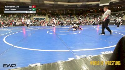 96 lbs Consi Of 16 #1 - Aaron Delgado, Prime Wrestling vs Evan Tanner, Westshore Wrestling Club