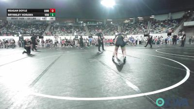 126 lbs Consi Of 16 #2 - Reagan Doyle, Cowboy Wrestling Club vs Brynnley Horawa, Verdigris Youth Wrestling