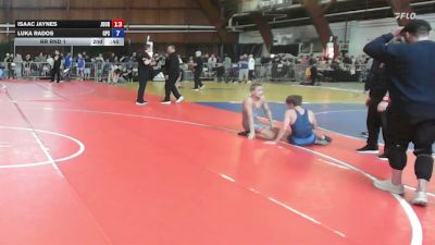 130A lbs Rr Rnd 1 - Isaac Jaynes, Journeymen vs Luka Rados, Gps