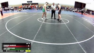 190 lbs Cons. Round 2 - Matthew Gass, Rock Bridge vs Parker Barrow, Rockwall