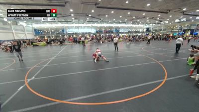 120 lbs Cons. Round 2 - Wyatt Feltgen, Unattached vs Jace Kimling, Unattached