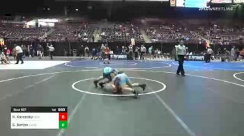 89 lbs Semifinal - Kooper Kovnesky, Legends Of Gold Montana vs Samuel Barton, Umpqua Valley Wrestling