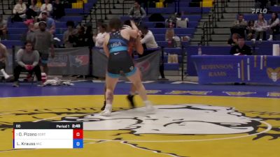 68 lbs 3rd Place Match - Olivia Pizano, Southern Oregon Regional Training Center vs Lydia Krauss, Michigan