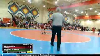 250 lbs Quarterfinal - Angel Agnew, Mishawaka vs Angelina Stankus, Calumet