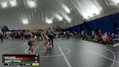 88 lbs Round 1 (6 Team) - Everett Tuitama, FORGE vs Clay Casto, Crossroads Wrestling