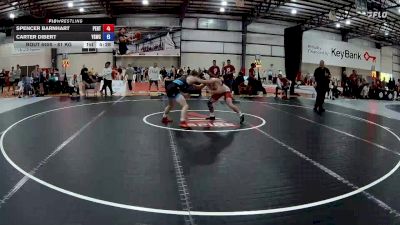 61 kg Cons. Round 5 - Spencer Barnhart, Pennsylvania RTC vs Carter Dibert, Young Guns Wrestling Club