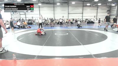 95 lbs Round Of 16 - Tyler Farmer, Quest School Of Wrestling ES - EL vs Lincoln Knable, 4M Power - EL