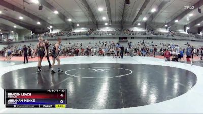 130 lbs Round 1 - Abraham Menke, Missouri vs Braden Leach, Missouri