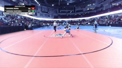 114 lbs Quarterfinal - Rihanna Mora, Vallivue vs Adriana Hartzell, New Plymouth