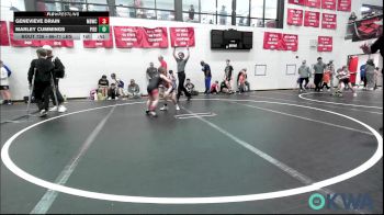 66-71 lbs Rr Rnd 2 - Genevieve Drain, Mustang Bronco Wrestling Club vs Marley Cummings, Piedmont