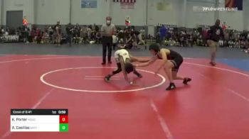 95 lbs Consi Of 8 #1 - Kaleb Porter, MOGOLLON vs Adrien Casillas, Safford WC