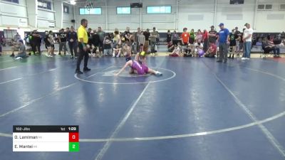 102-J lbs Final - Oliver Lamiman, MI vs Emma Mantei, MI