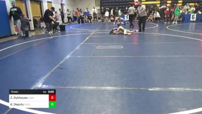 62 lbs Final - Zeth Dykhouse, Lowell vs Kohyn Deputy, Chestnut Ridge