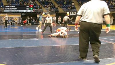 124 lbs Semifinal - Chase Ulmer, Upper Perkiomen vs Kayne Burkett, Chestnut Ridge