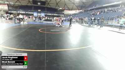 113 lbs 3rd Place Match - Jacob Ringlbauer, UP Outlaw WC vs Micah Bennett, Askeo International Mat Club