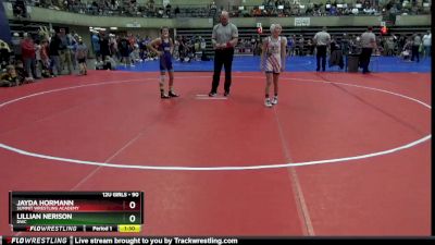 90 lbs Round 1 - Lillian Nerison, DWC vs Jayda Hormann, Summit Wrestling Academy