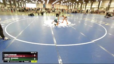 76 lbs Rd# 9- 2:15pm Saturday Final Pool - Gino Ferrari, Great Neck WC National Team vs Brody Romero, Mile High