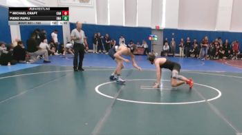 150 lbs Champ. Round 2 - Piero Papili, Delaware Military Academy vs Michael Craft, Camden Catholic