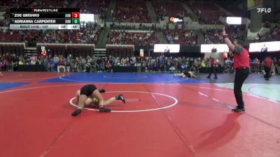 137 lbs Cons. Semi - Adrianna Carpenter, Conrad Wrestling Club vs Zoe Grishko, Team Real Life