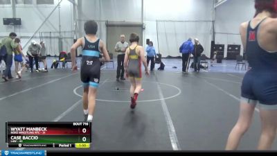 100 lbs Round 3 - Wyatt Manbeck, Noke Wrestling RTC vs Case Baccio, LAW