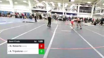 145 lbs Semifinal - Nick Roberto, Wakefield vs Anthony Tripolone, Norton