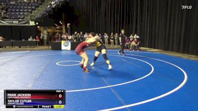 143 lbs Cons. Round 2 - Taylor Cutler, Adrian College vs Paige Jackson, Lock Haven University