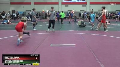 90 lbs Cons. Round 2 - Samuel Hecklinski, Skulls And Crossbones vs Greyton Byrd, Elevate Wrestling Club