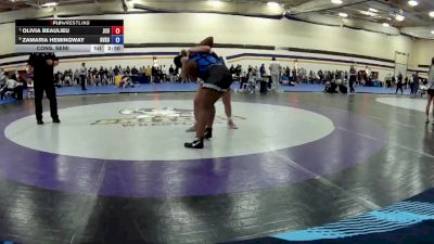 180 lbs Cons. Semi - Olivia Beaulieu, John Carroll University vs Zamaria Hemingway, Grand Valley State University Club