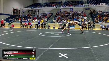 197 lbs Quarterfinal - Garrett Steele, UNC Pembroke vs Jack Bond, Lander