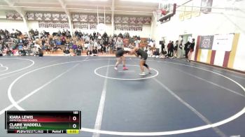 185 lbs Cons. Round 2 - Kiara Lewis, Hamilton High School vs Claire Waddell, Poston Butte