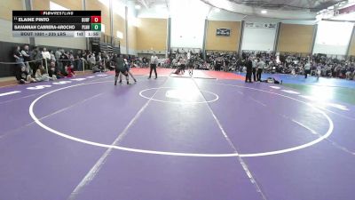 235 lbs Round Of 16 - Elaine Pinto, Durfee vs Savannah Cabrera-Arocho, Plainville