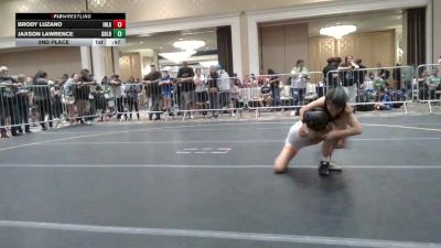 70 lbs 2nd Place - Brody Luzano, Inland Elite WC vs Jaxson Lawrence, Gold Rush Wr Ac