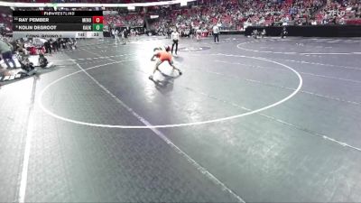 D1-165 lbs Cons. Round 2 - Ray Pember, Menomonie vs Kolin DeGroot, Kaukauna