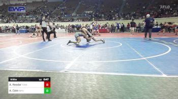 123 lbs Consi Of 32 #1 - Ashland Reeder, Tonkawa vs Alex Cole, Sapulpa