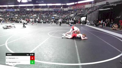 192 lbs Quarterfinal - Brody Sampson, CIWC Team Intensity vs Caleb Hanson, Con-Kids